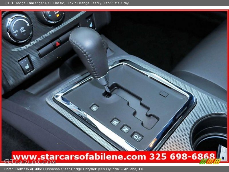 Toxic Orange Pearl / Dark Slate Gray 2011 Dodge Challenger R/T Classic