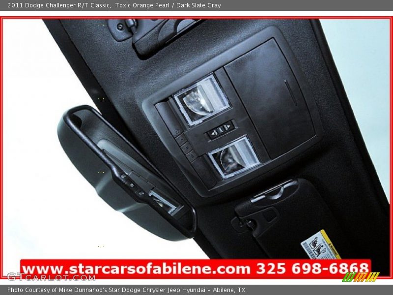 Toxic Orange Pearl / Dark Slate Gray 2011 Dodge Challenger R/T Classic