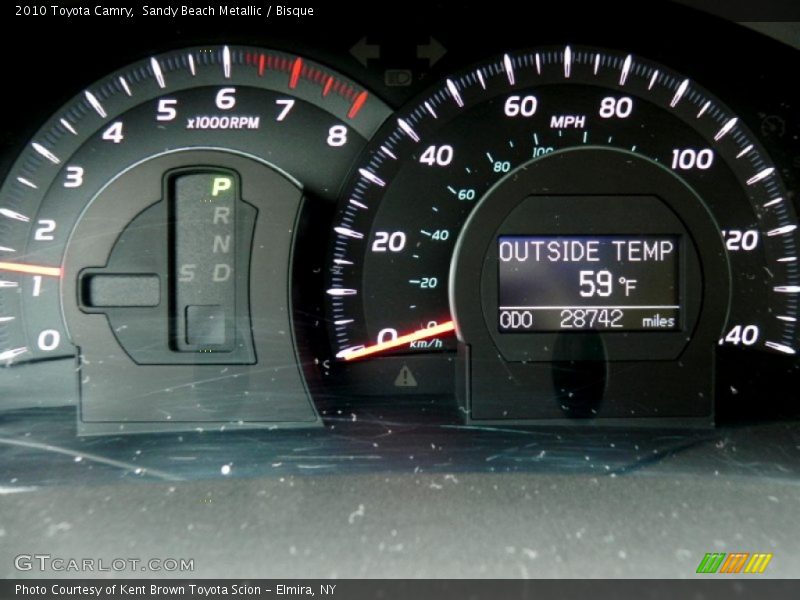 Sandy Beach Metallic / Bisque 2010 Toyota Camry