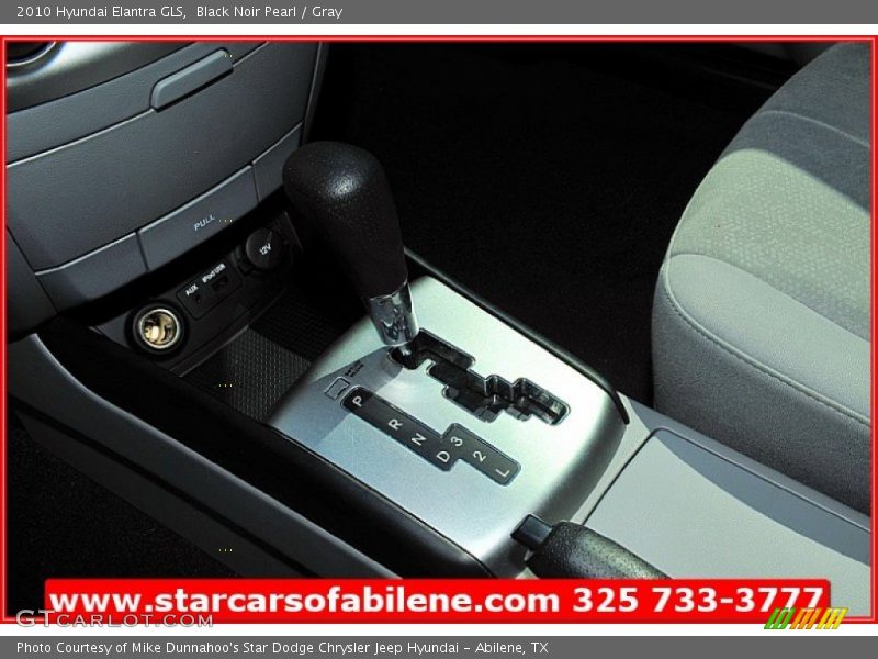 Black Noir Pearl / Gray 2010 Hyundai Elantra GLS