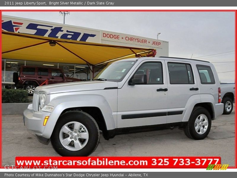 Bright Silver Metallic / Dark Slate Gray 2011 Jeep Liberty Sport