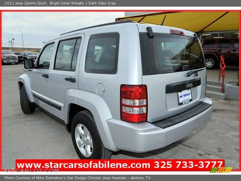 Bright Silver Metallic / Dark Slate Gray 2011 Jeep Liberty Sport
