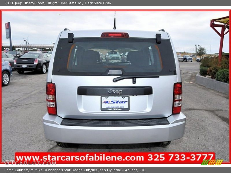 Bright Silver Metallic / Dark Slate Gray 2011 Jeep Liberty Sport