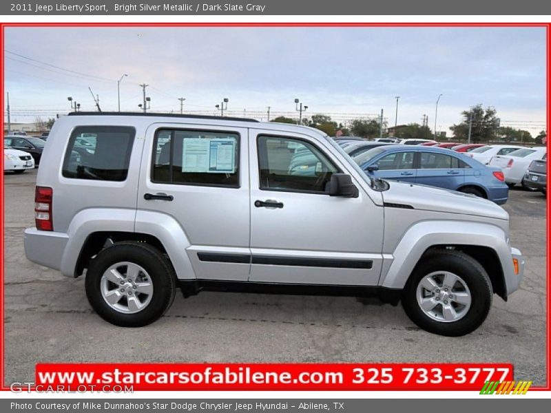 Bright Silver Metallic / Dark Slate Gray 2011 Jeep Liberty Sport