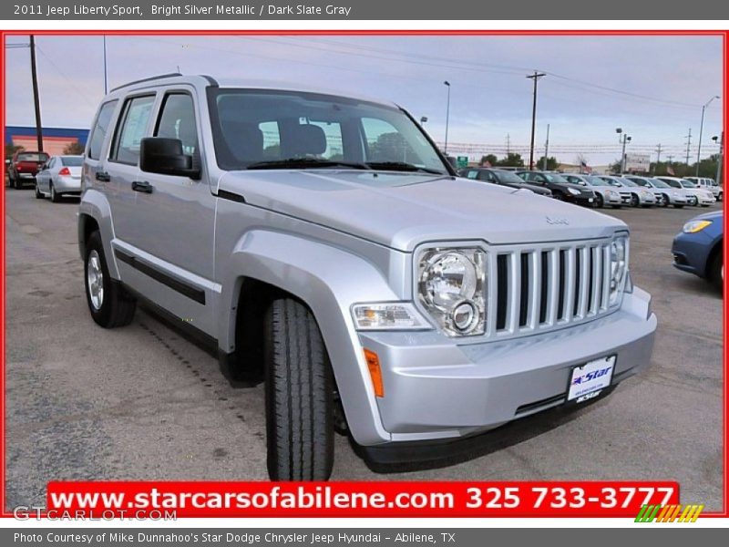 Bright Silver Metallic / Dark Slate Gray 2011 Jeep Liberty Sport