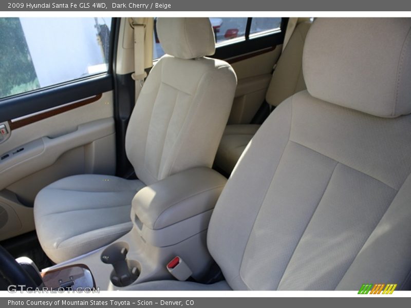 Dark Cherry / Beige 2009 Hyundai Santa Fe GLS 4WD