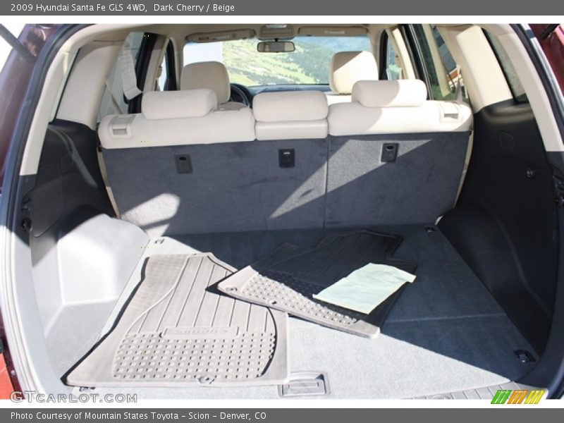 Dark Cherry / Beige 2009 Hyundai Santa Fe GLS 4WD