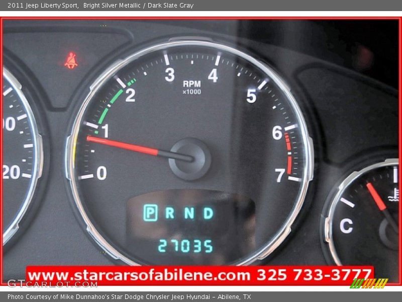 Bright Silver Metallic / Dark Slate Gray 2011 Jeep Liberty Sport