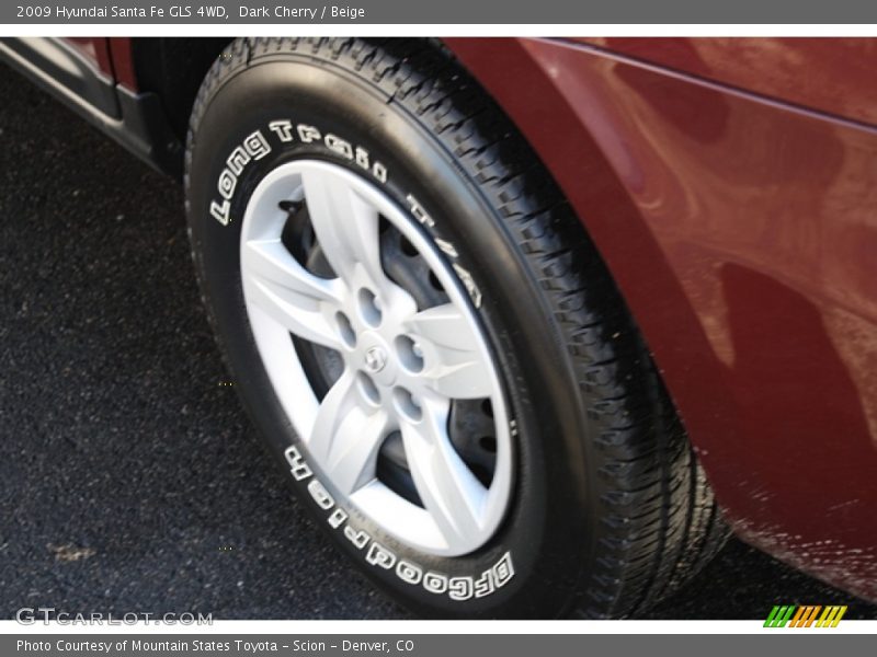 Dark Cherry / Beige 2009 Hyundai Santa Fe GLS 4WD