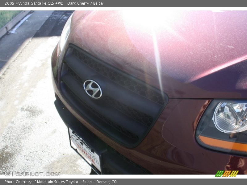Dark Cherry / Beige 2009 Hyundai Santa Fe GLS 4WD