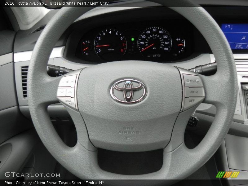 Blizzard White Pearl / Light Gray 2010 Toyota Avalon XL