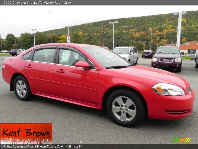 Victory Red / Gray 2009 Chevrolet Impala LT
