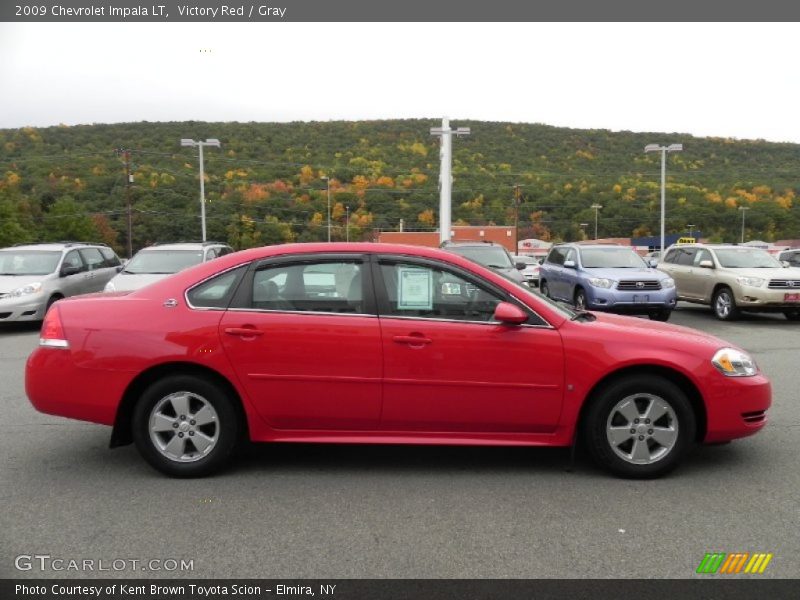 Victory Red / Gray 2009 Chevrolet Impala LT