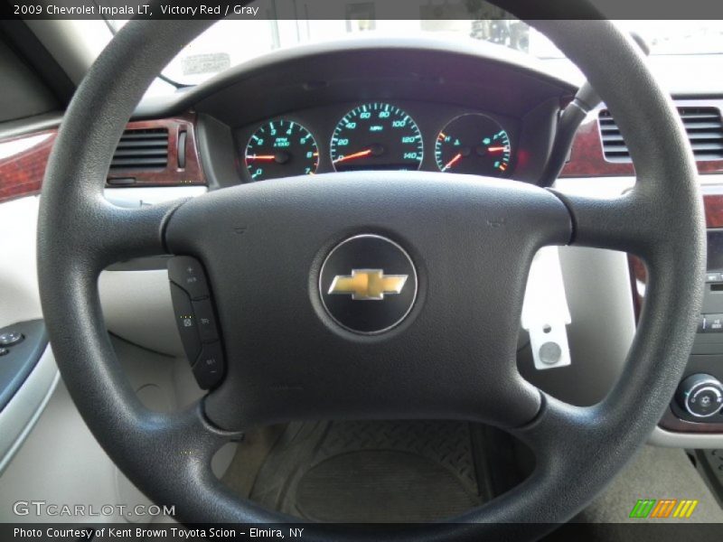 Victory Red / Gray 2009 Chevrolet Impala LT