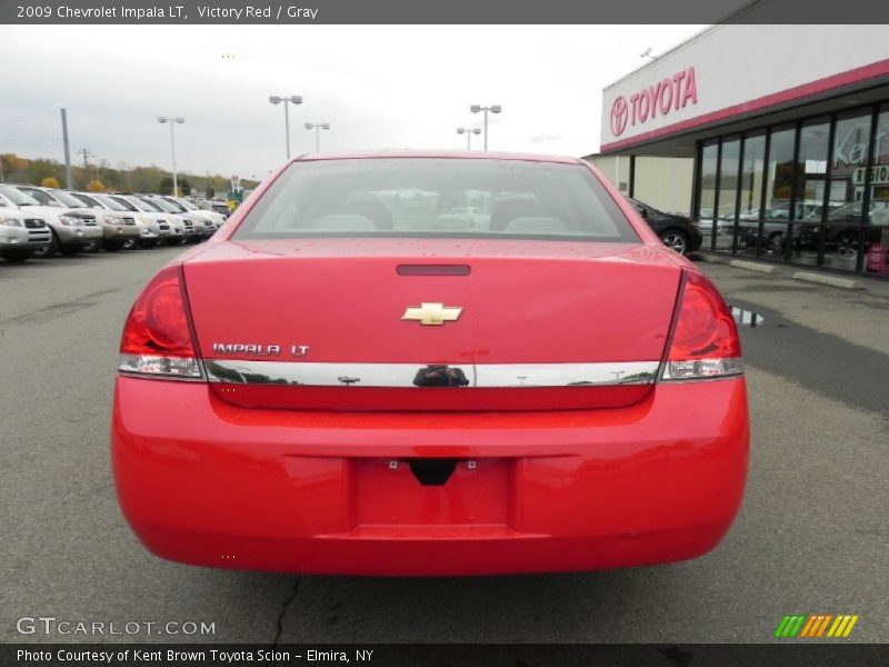 Victory Red / Gray 2009 Chevrolet Impala LT