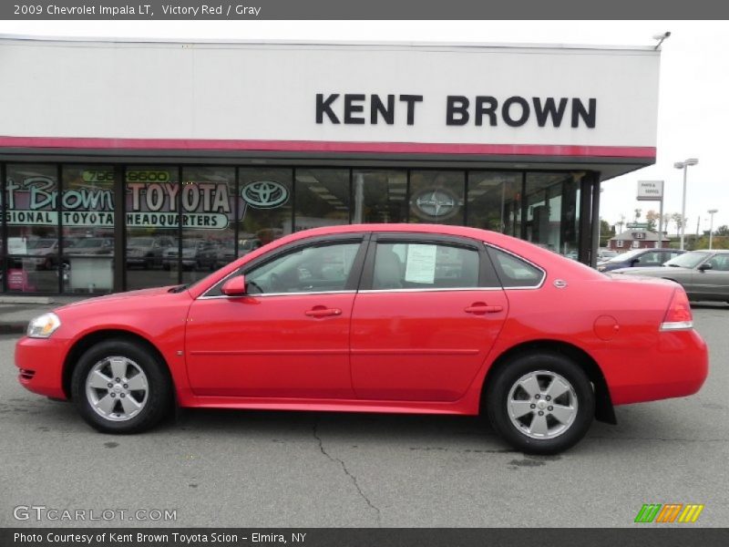 Victory Red / Gray 2009 Chevrolet Impala LT