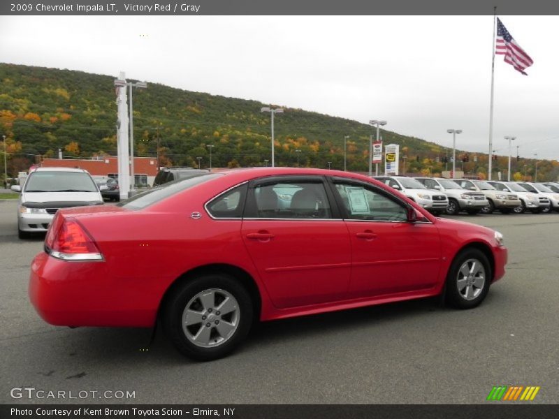 Victory Red / Gray 2009 Chevrolet Impala LT