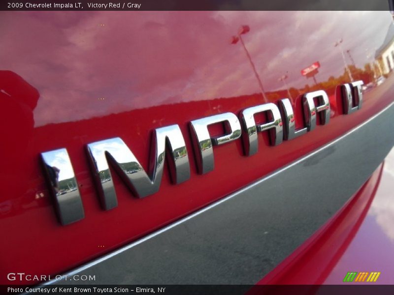 Victory Red / Gray 2009 Chevrolet Impala LT