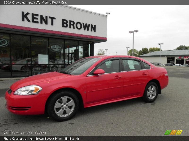 Victory Red / Gray 2009 Chevrolet Impala LT