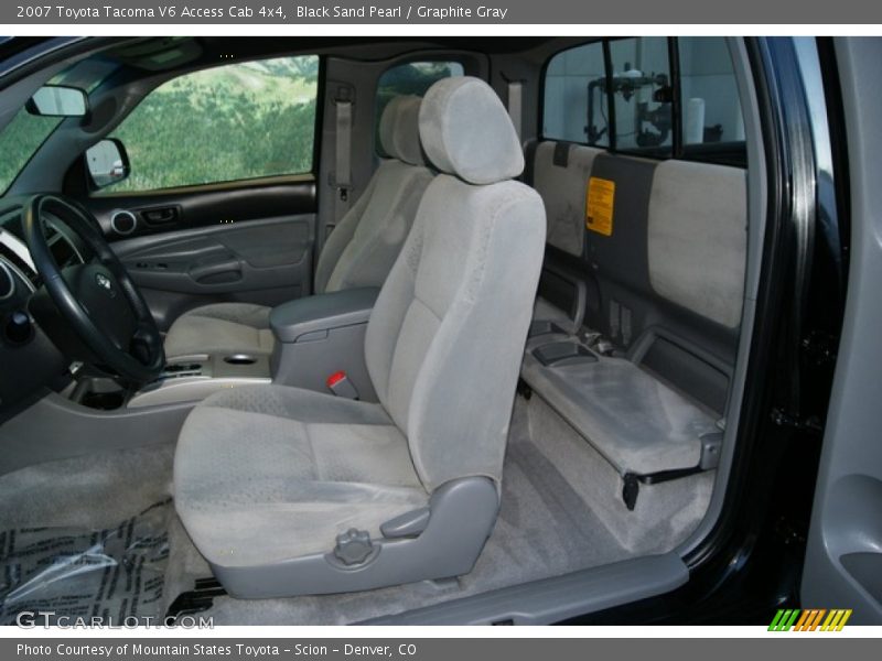 Black Sand Pearl / Graphite Gray 2007 Toyota Tacoma V6 Access Cab 4x4