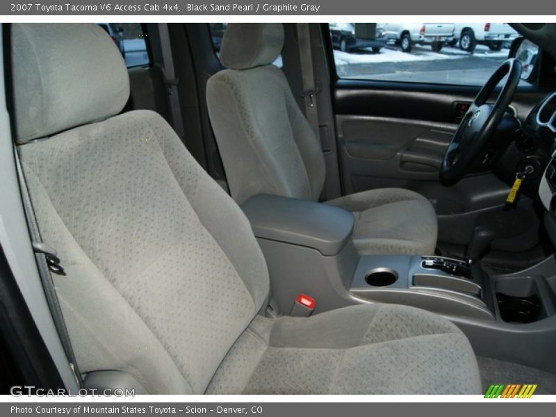 Black Sand Pearl / Graphite Gray 2007 Toyota Tacoma V6 Access Cab 4x4