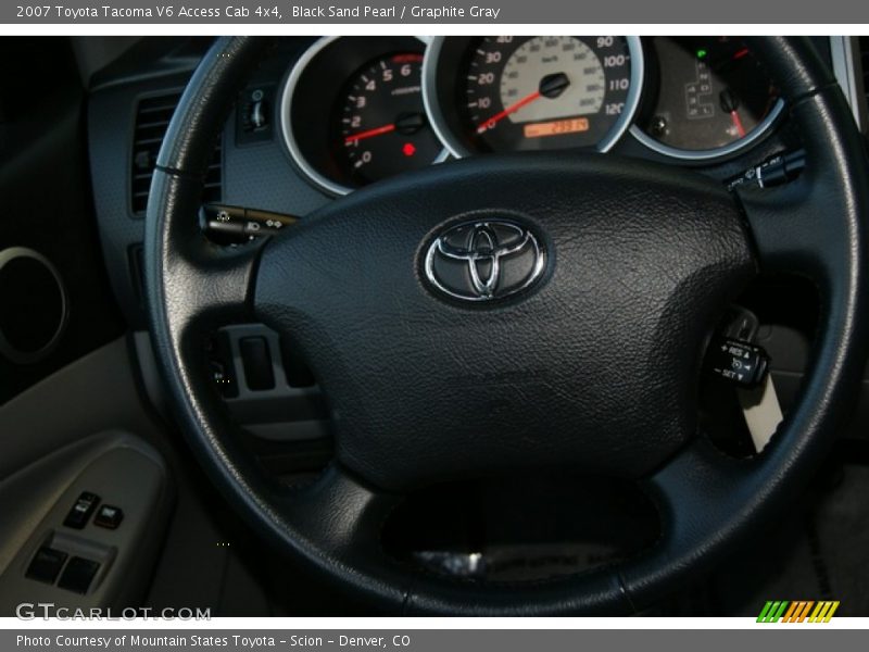 Black Sand Pearl / Graphite Gray 2007 Toyota Tacoma V6 Access Cab 4x4