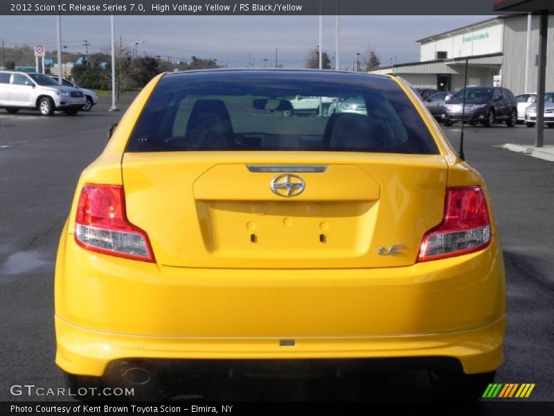 High Voltage Yellow / RS Black/Yellow 2012 Scion tC Release Series 7.0