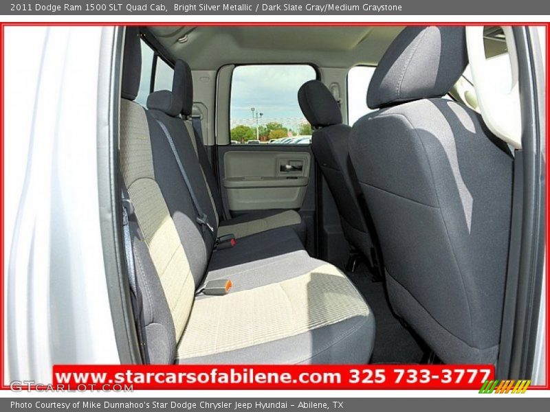 Bright Silver Metallic / Dark Slate Gray/Medium Graystone 2011 Dodge Ram 1500 SLT Quad Cab