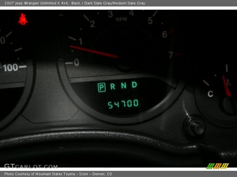 Black / Dark Slate Gray/Medium Slate Gray 2007 Jeep Wrangler Unlimited X 4x4