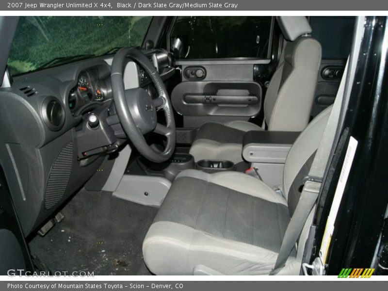 Black / Dark Slate Gray/Medium Slate Gray 2007 Jeep Wrangler Unlimited X 4x4