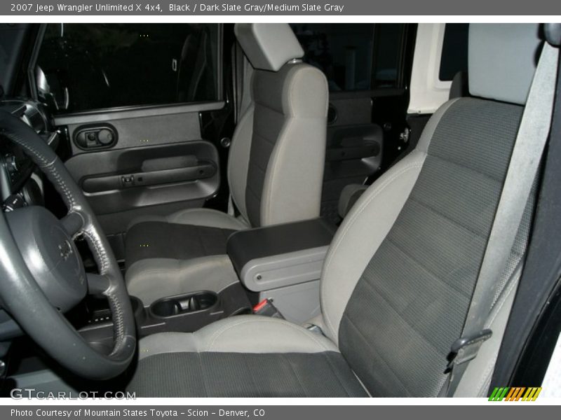 Black / Dark Slate Gray/Medium Slate Gray 2007 Jeep Wrangler Unlimited X 4x4