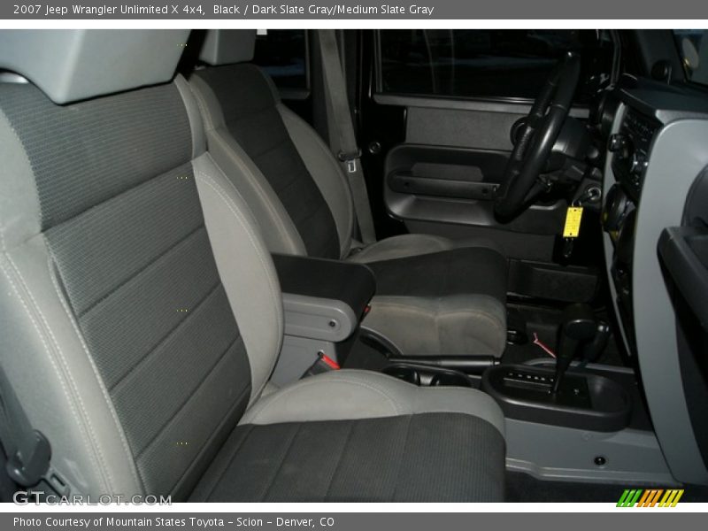 Black / Dark Slate Gray/Medium Slate Gray 2007 Jeep Wrangler Unlimited X 4x4