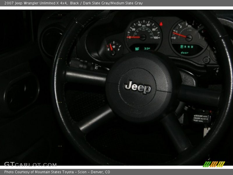 Black / Dark Slate Gray/Medium Slate Gray 2007 Jeep Wrangler Unlimited X 4x4