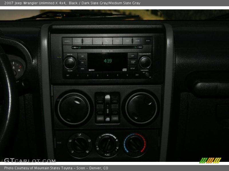 Black / Dark Slate Gray/Medium Slate Gray 2007 Jeep Wrangler Unlimited X 4x4
