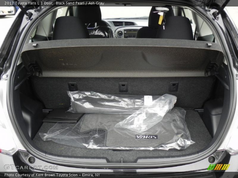 Black Sand Pearl / Ash Gray 2012 Toyota Yaris L 3 Door
