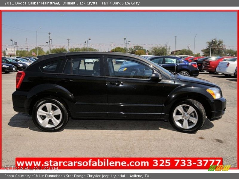 Brilliant Black Crystal Pearl / Dark Slate Gray 2011 Dodge Caliber Mainstreet