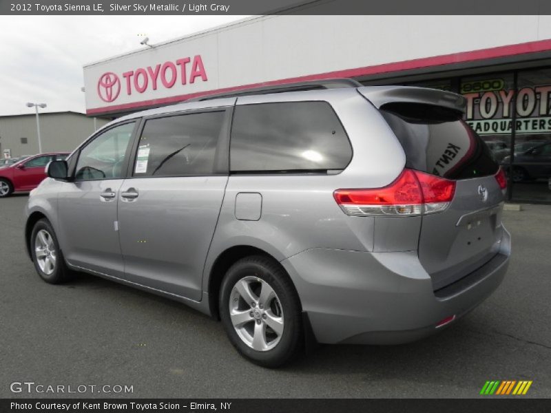 Silver Sky Metallic / Light Gray 2012 Toyota Sienna LE