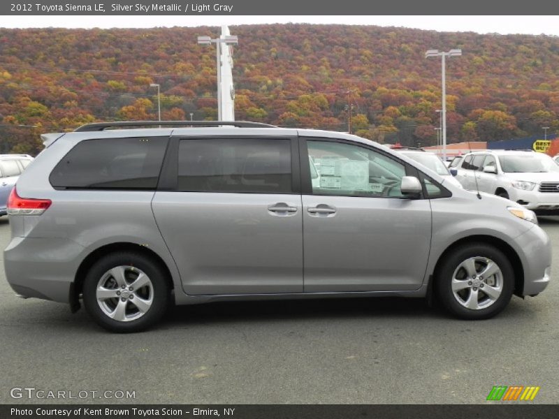 Silver Sky Metallic / Light Gray 2012 Toyota Sienna LE