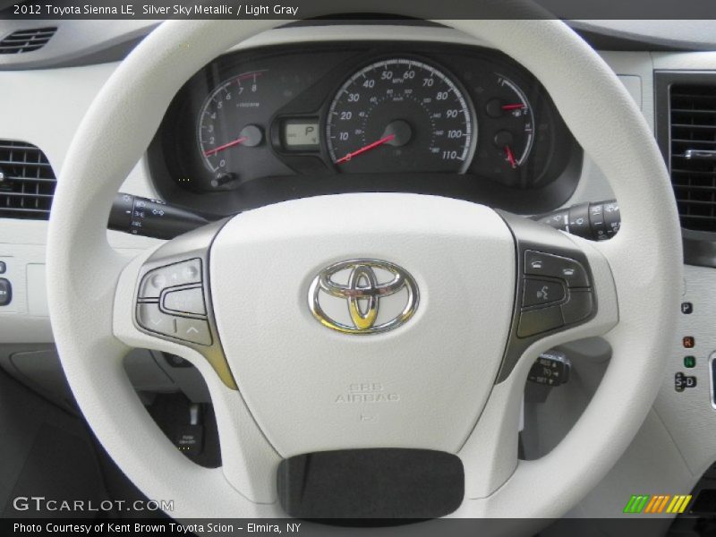 Silver Sky Metallic / Light Gray 2012 Toyota Sienna LE