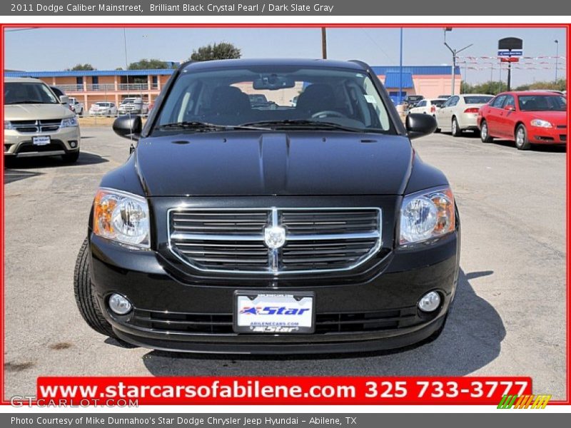 Brilliant Black Crystal Pearl / Dark Slate Gray 2011 Dodge Caliber Mainstreet