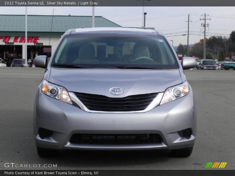 Silver Sky Metallic / Light Gray 2012 Toyota Sienna LE