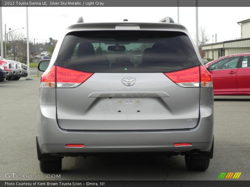 Silver Sky Metallic / Light Gray 2012 Toyota Sienna LE