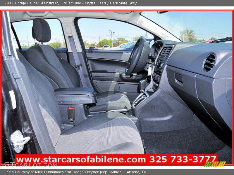 Brilliant Black Crystal Pearl / Dark Slate Gray 2011 Dodge Caliber Mainstreet