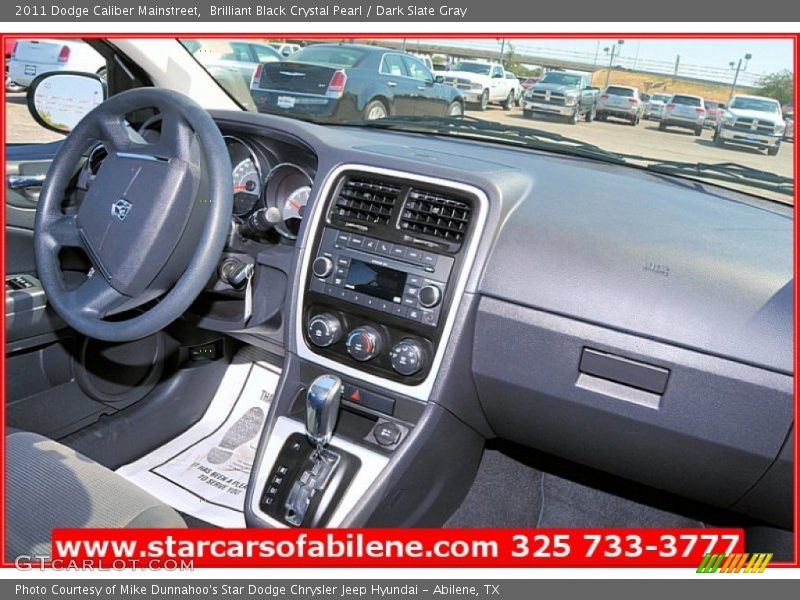 Brilliant Black Crystal Pearl / Dark Slate Gray 2011 Dodge Caliber Mainstreet