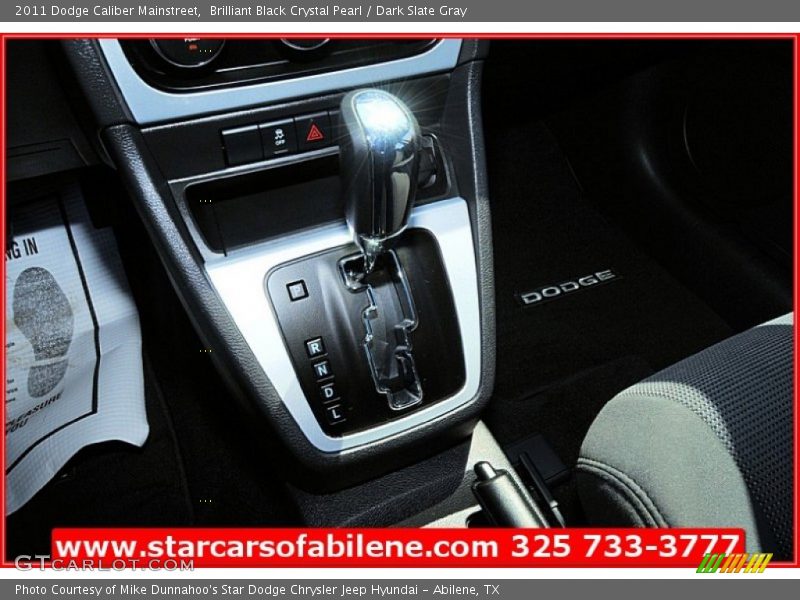 Brilliant Black Crystal Pearl / Dark Slate Gray 2011 Dodge Caliber Mainstreet
