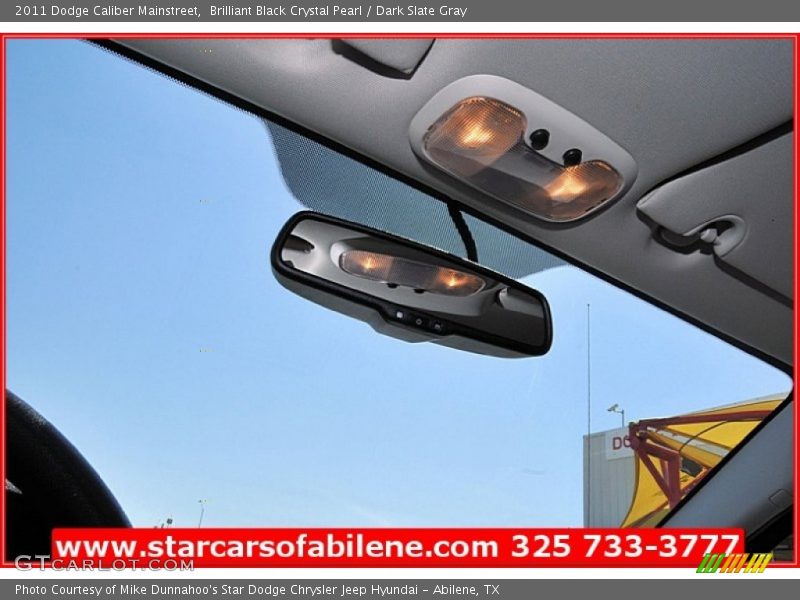 Brilliant Black Crystal Pearl / Dark Slate Gray 2011 Dodge Caliber Mainstreet