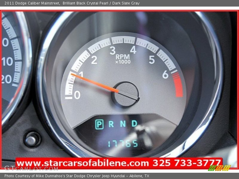 Brilliant Black Crystal Pearl / Dark Slate Gray 2011 Dodge Caliber Mainstreet