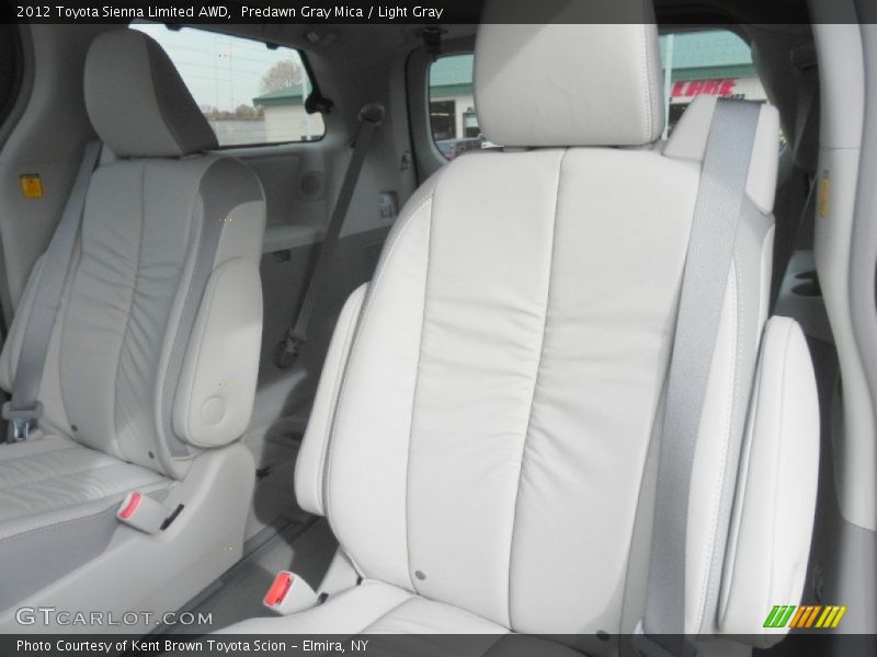 Predawn Gray Mica / Light Gray 2012 Toyota Sienna Limited AWD