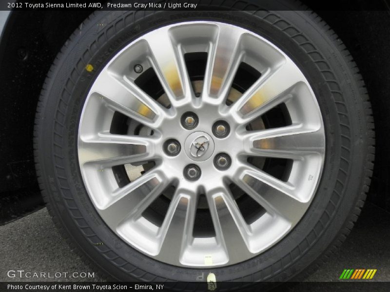  2012 Sienna Limited AWD Wheel
