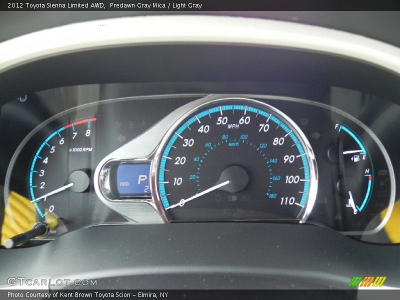  2012 Sienna Limited AWD Limited AWD Gauges